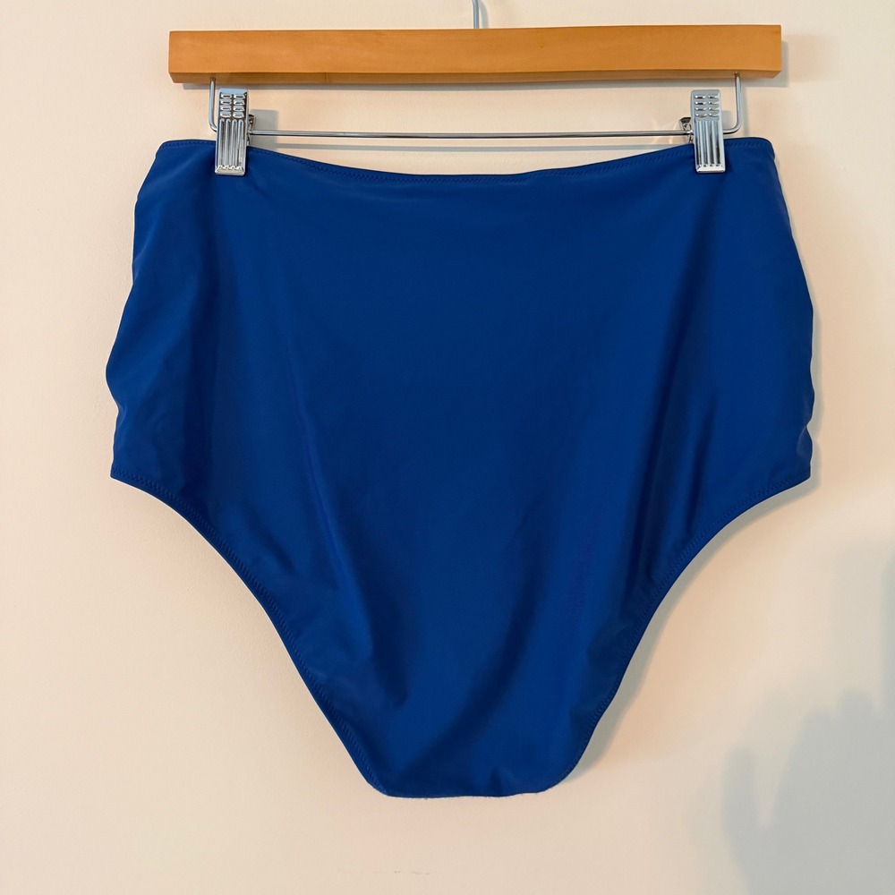 Aerie Royal Blue High Waisted Full Coverage Swimsuit Bottoms Size XL - Picture 2 of 6
